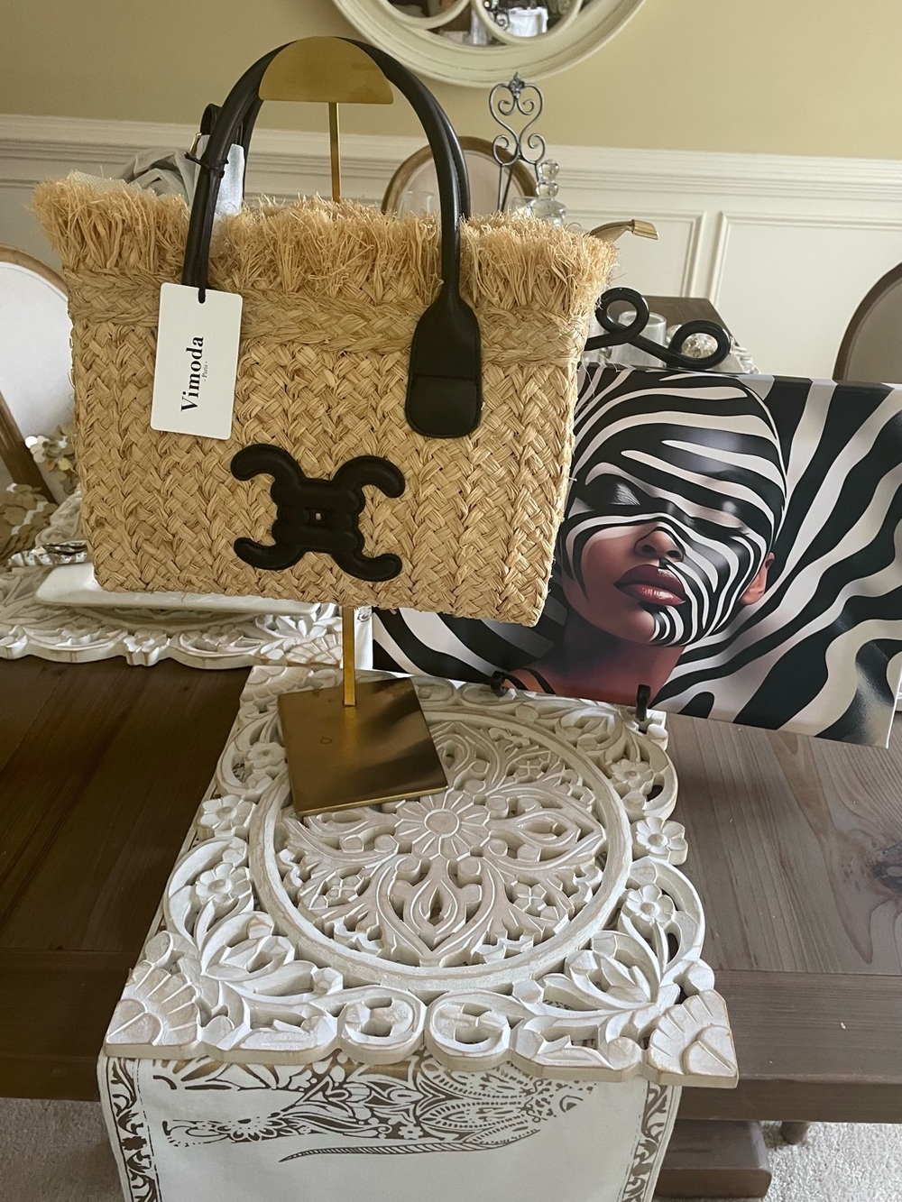Medium Raffia Fringe Tote
From Paris - Picture 4 of 9